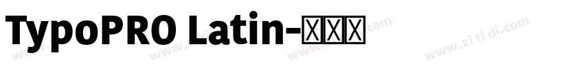 TypoPRO Latin字体转换